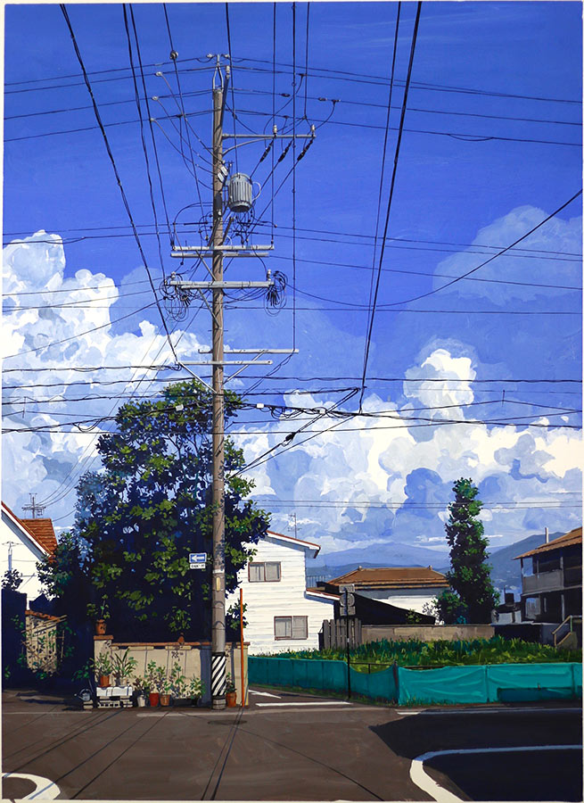 Grand Matsumoto 松本市. Gouache, 100 x x70 cm, 2016