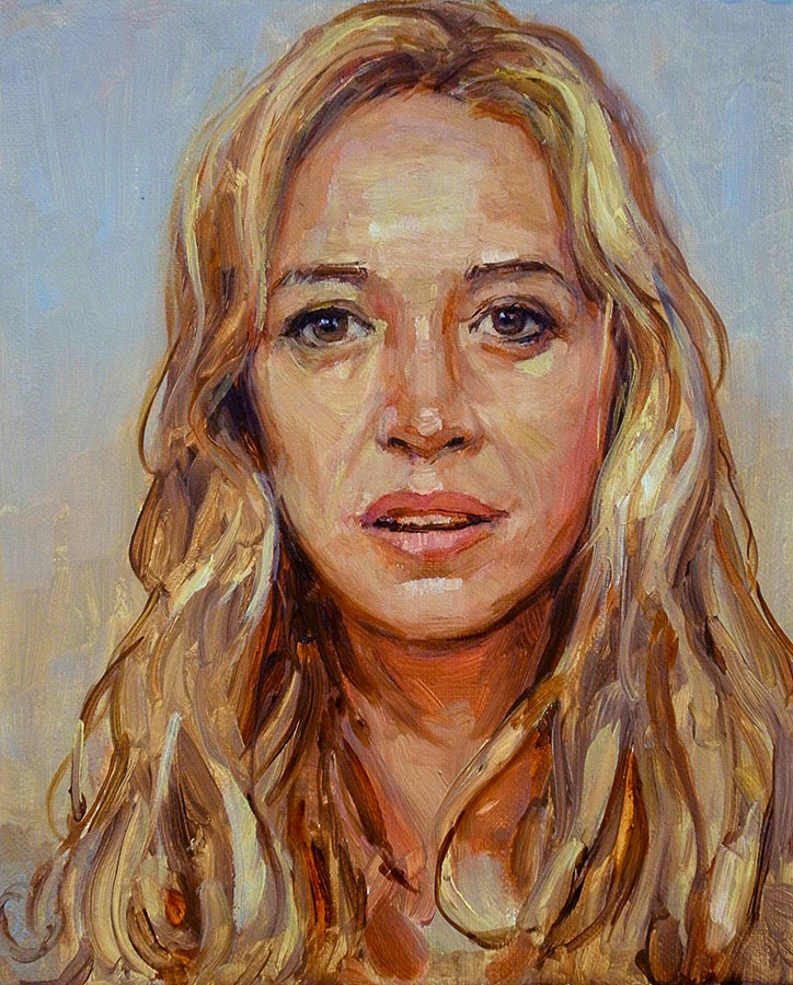 Hélène. Huile sur toile, 33 x 24 cm, 2014