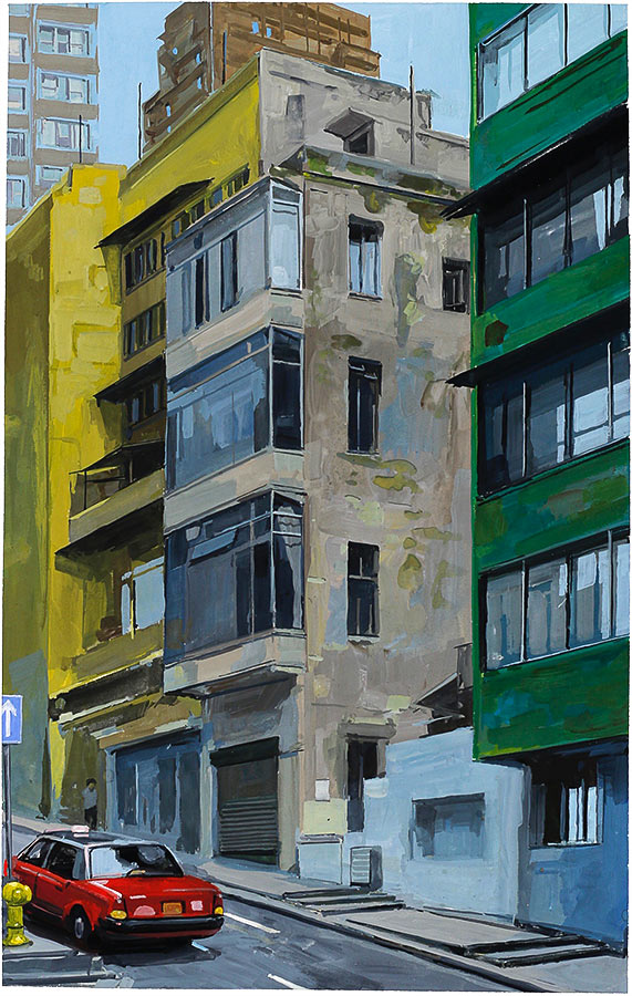 Hong Kong. Gouache 50 x 32 cm, 2016