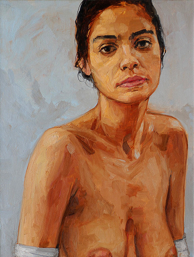 Marie. Huile sur toile, 50 x 38 cm, 2014