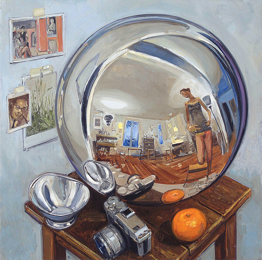 Globe 2. Huile sur toile, 60 x 60 cm, 2011
