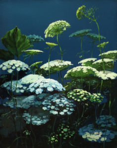Last flowers. Huile sur toile, 93 x 74 cm, 2020.